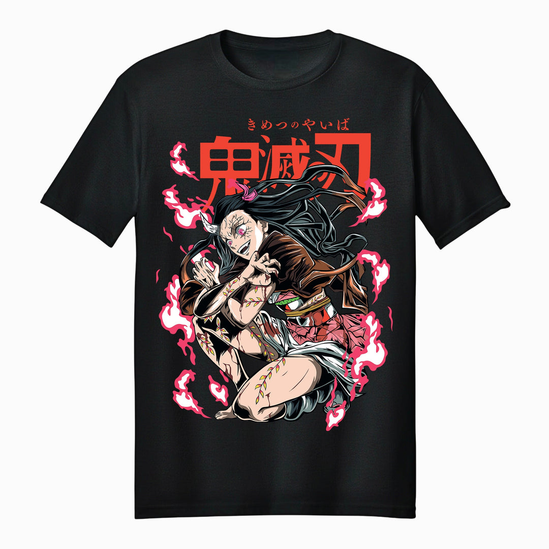Demon Slayer Nezuko Kamado Awakening Form Adult Unisex Tee - Fundom