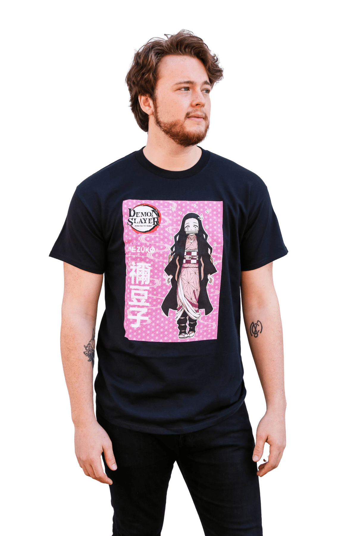 Yumenam T-shirt Demon Slayer Nezuko - Tee Shirt Anime Japonais Manches Courtes Col Rond Pour Fans Cosplay