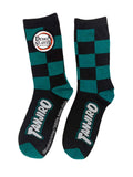Demon Slayer Tanjiro Character Pattern Anime Crew Socks - Fundom