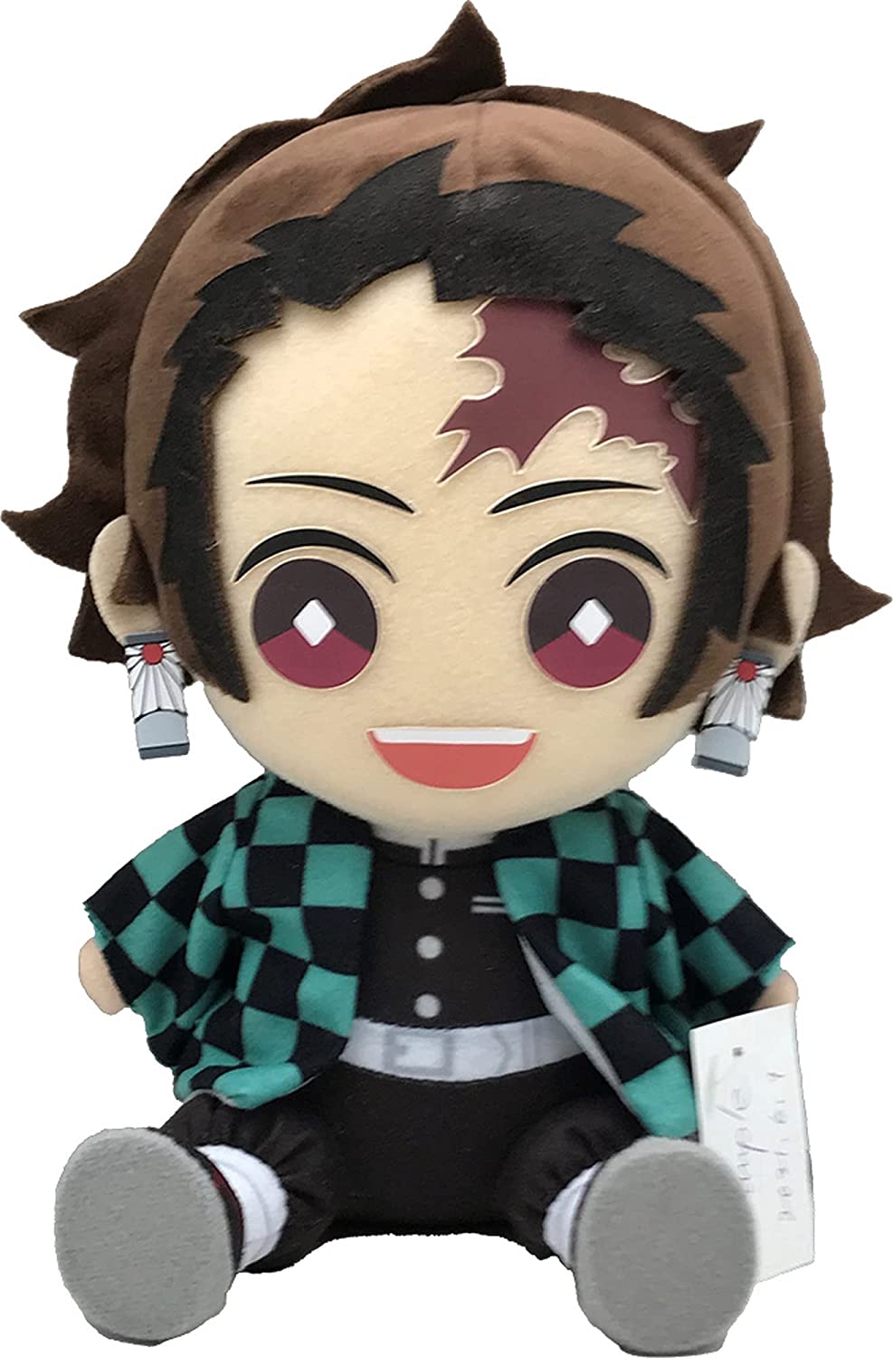 Demon Slayer - Tanjiro Kamado Sitting Plush 7" Great Eastern Entertainment - Fundom