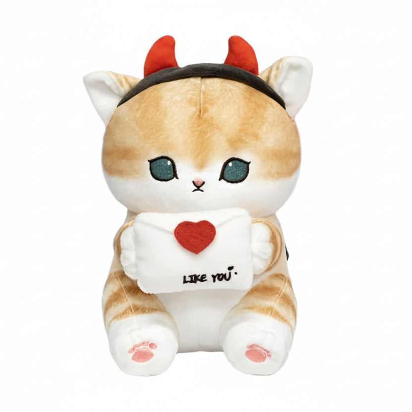 Mofusand Devil Cat Plush 9"