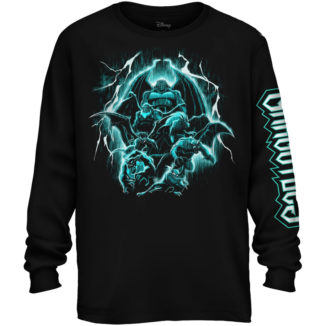 Disney Gargoyles Rain Group Adult Long Sleeve T Shirt - Fundom