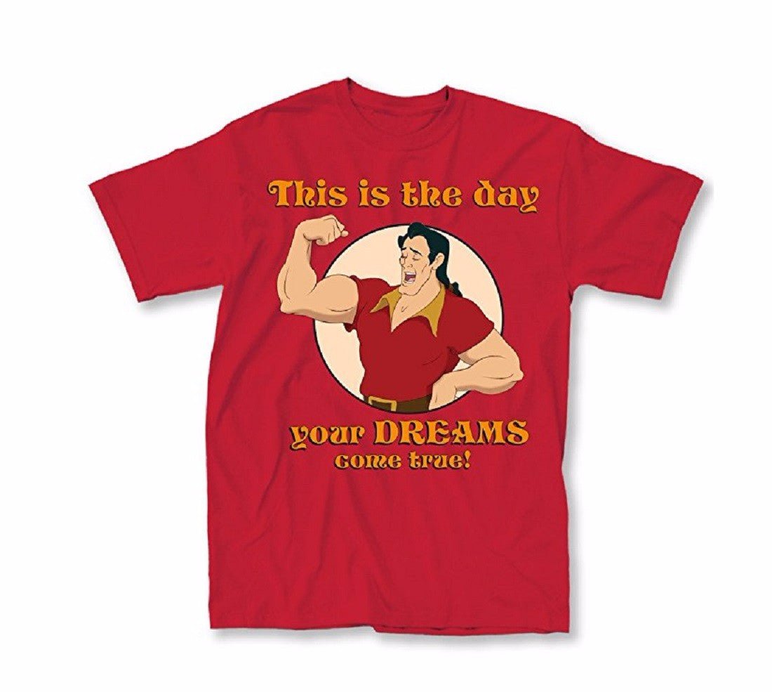 Disney Gaston Dreams Come True Adult T-Shirt - Fundom