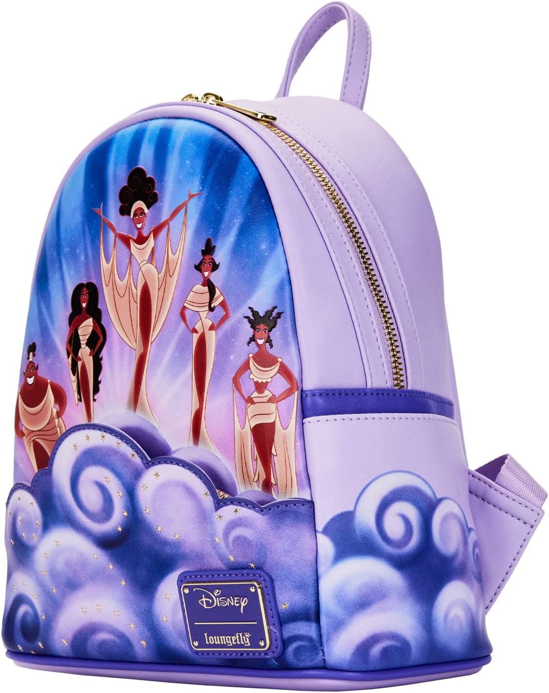 Disney Hercules Muses Clouds Mini Backpack Double Strap Shoulder Bag Purse - Fundom