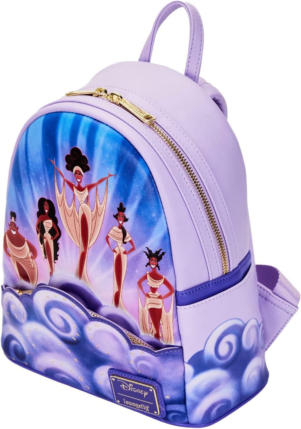 Disney Hercules Muses Clouds Mini Backpack Double Strap Shoulder Bag Purse - Fundom