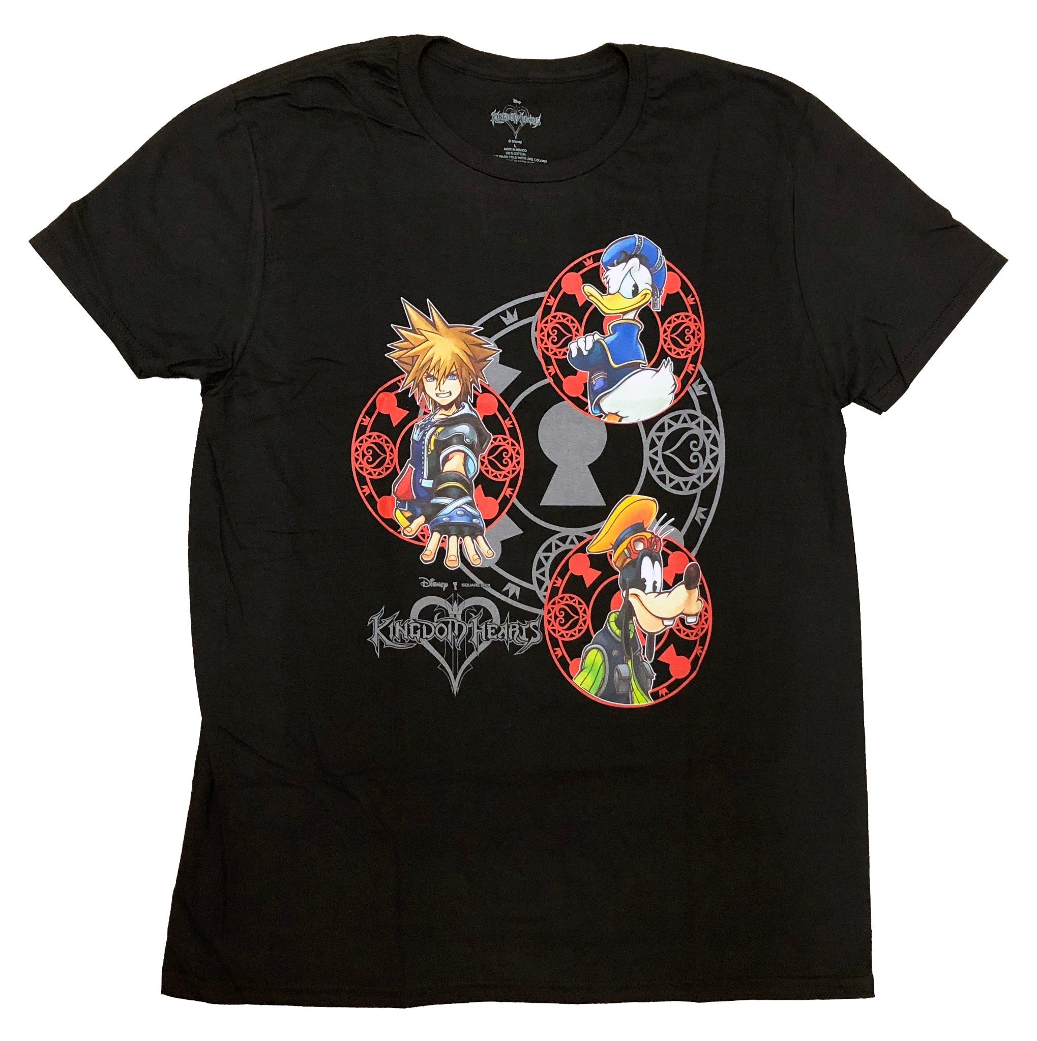 Disney Kingdom Hearts Group Adult T-Shirt - Fundom