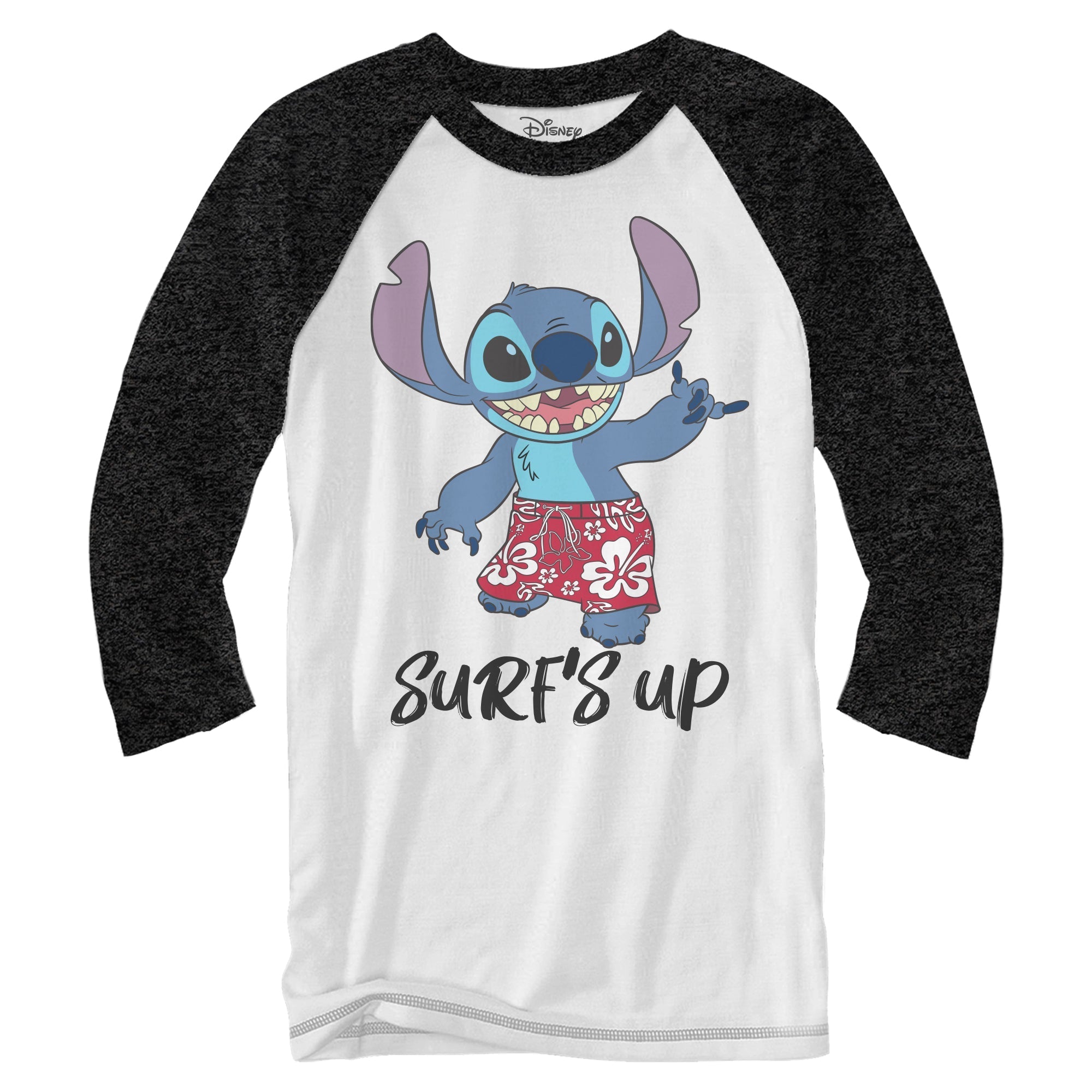 Disney Lilo & Stitch Surf's Up Adult Raglan Shirt - Fundom
