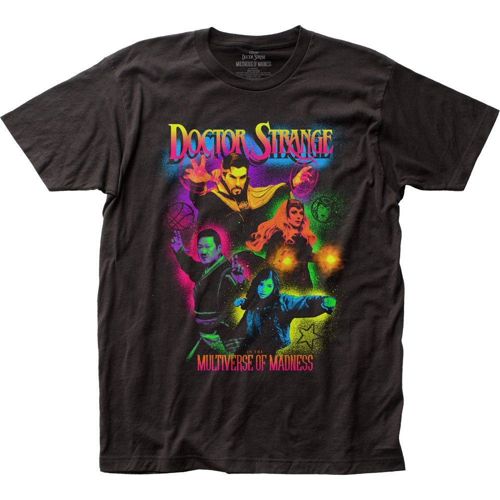 Doctor Strange 2 Movie Neon Splatter Officially Licensed Fitted Adult Unisex T-Shirt - Fundom