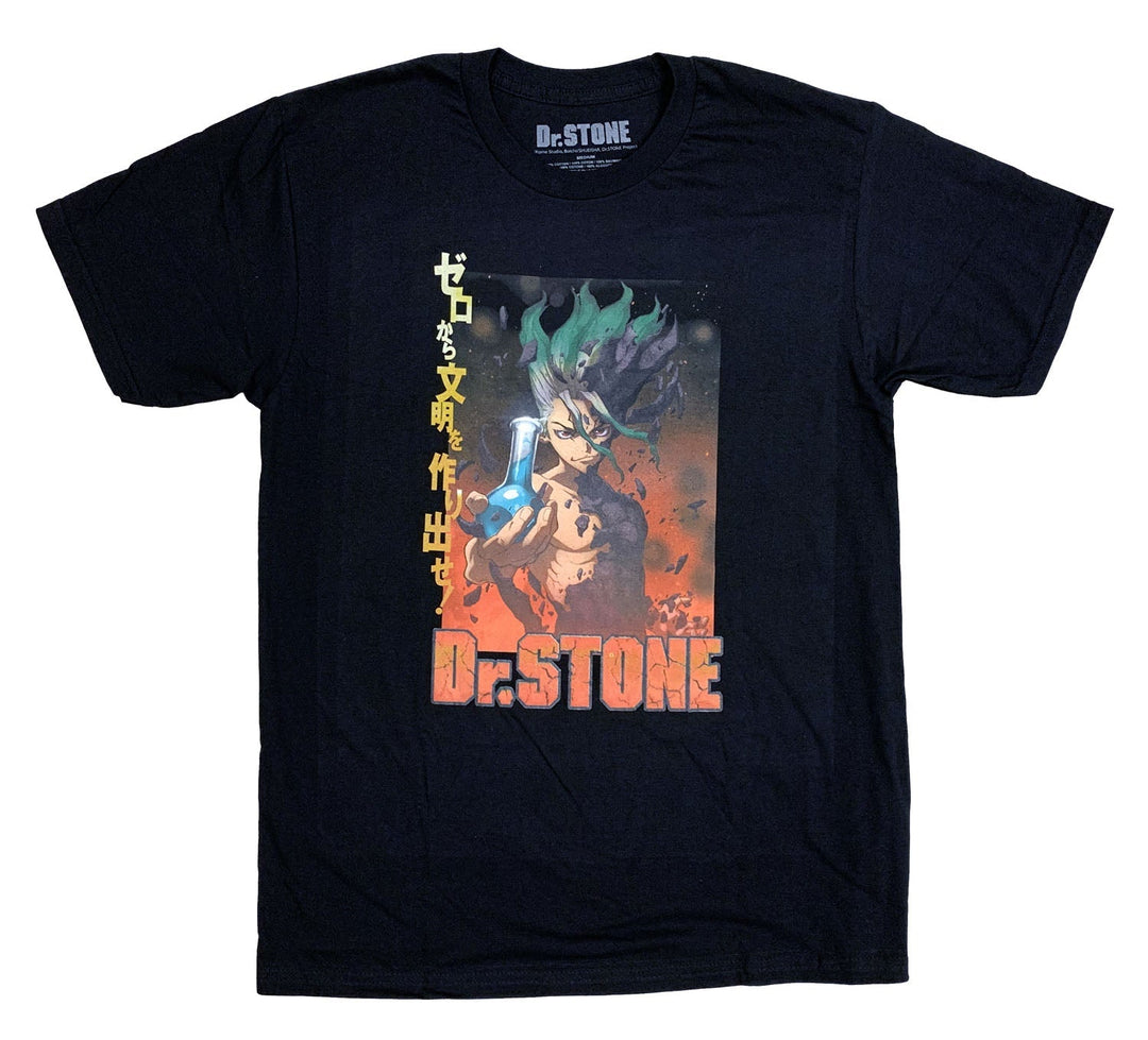 Dr. Stone Senku Teaser Art Anime Adult T-Shirt - Fundom