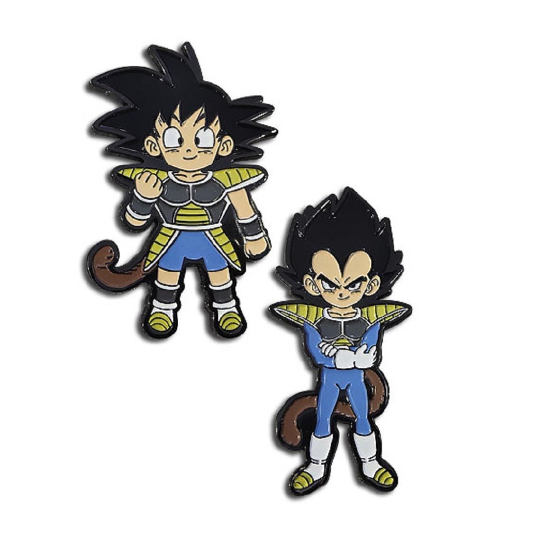 Dragon Ball Super Broly - Kid Goku & Kid Vegeta Anime Enamel Lapel Pin Set - Fundom