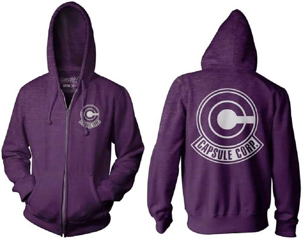 Dragon Ball Z Capsule Corp Symbol Trunks Adult Zip Up Hoodie - Fundom