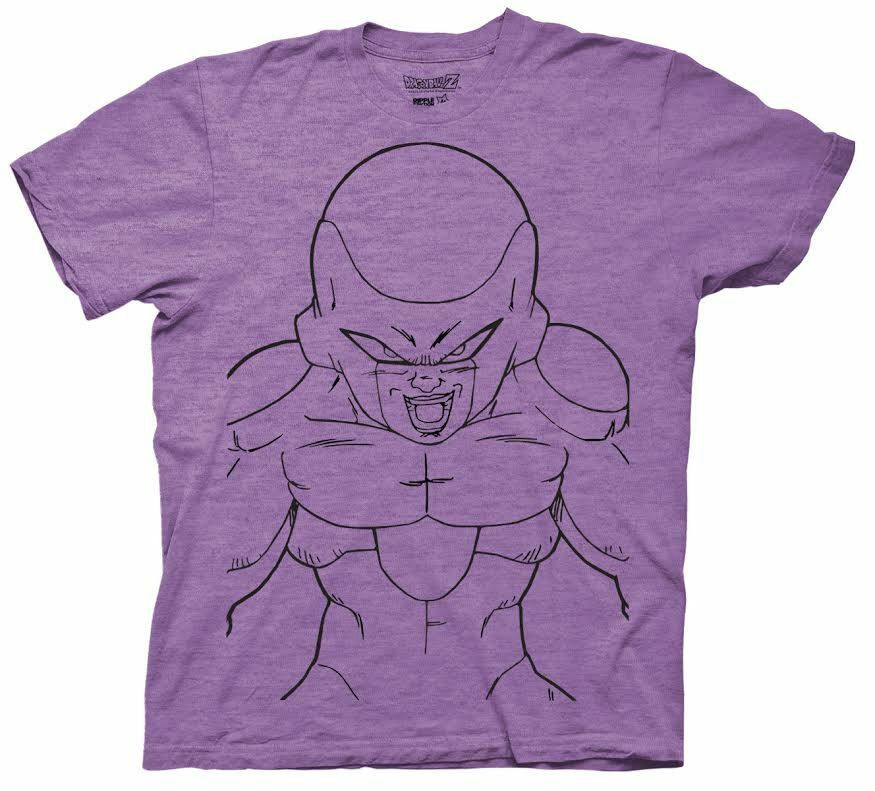 Dragon Ball Z Frieza Line Art Dbz Anime Adult T-Shirt - Fundom