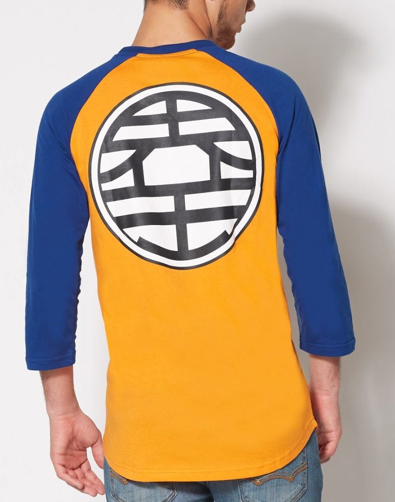 Dragon Ball Z Goku Kame Symbol Baseball Raglan T-Shirt - Fundom