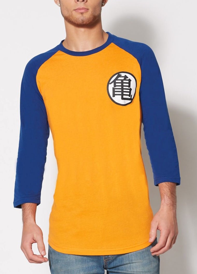 Dragon Ball Z Goku Kame Symbol Baseball Raglan T-Shirt - Fundom