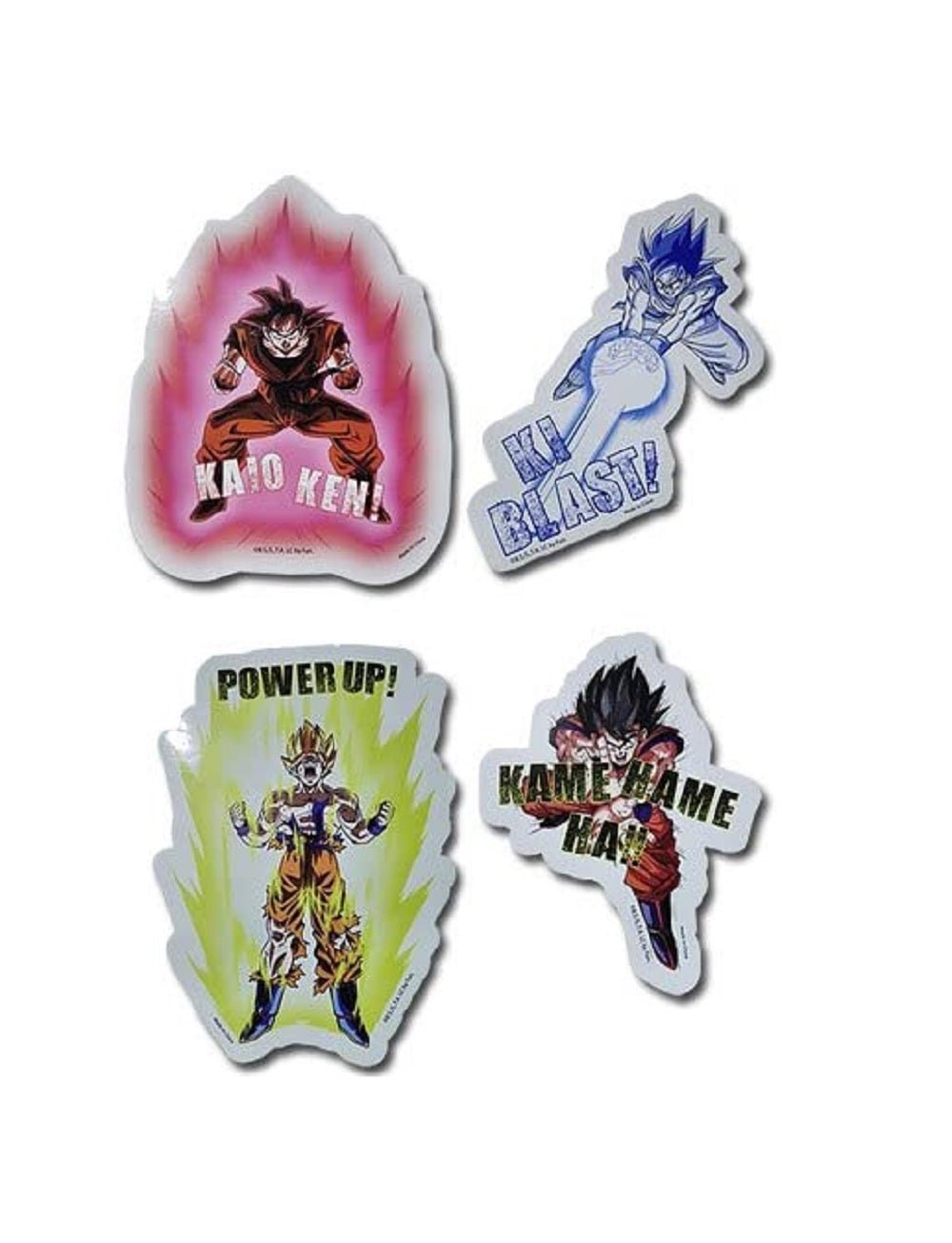 Dragon Ball Z Goku Power Ups Anime Decals Sticker Set - Fundom