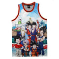 Dragon Ball Z Sublimated Characters Basketball Unisex Adult Jersey - Fundom