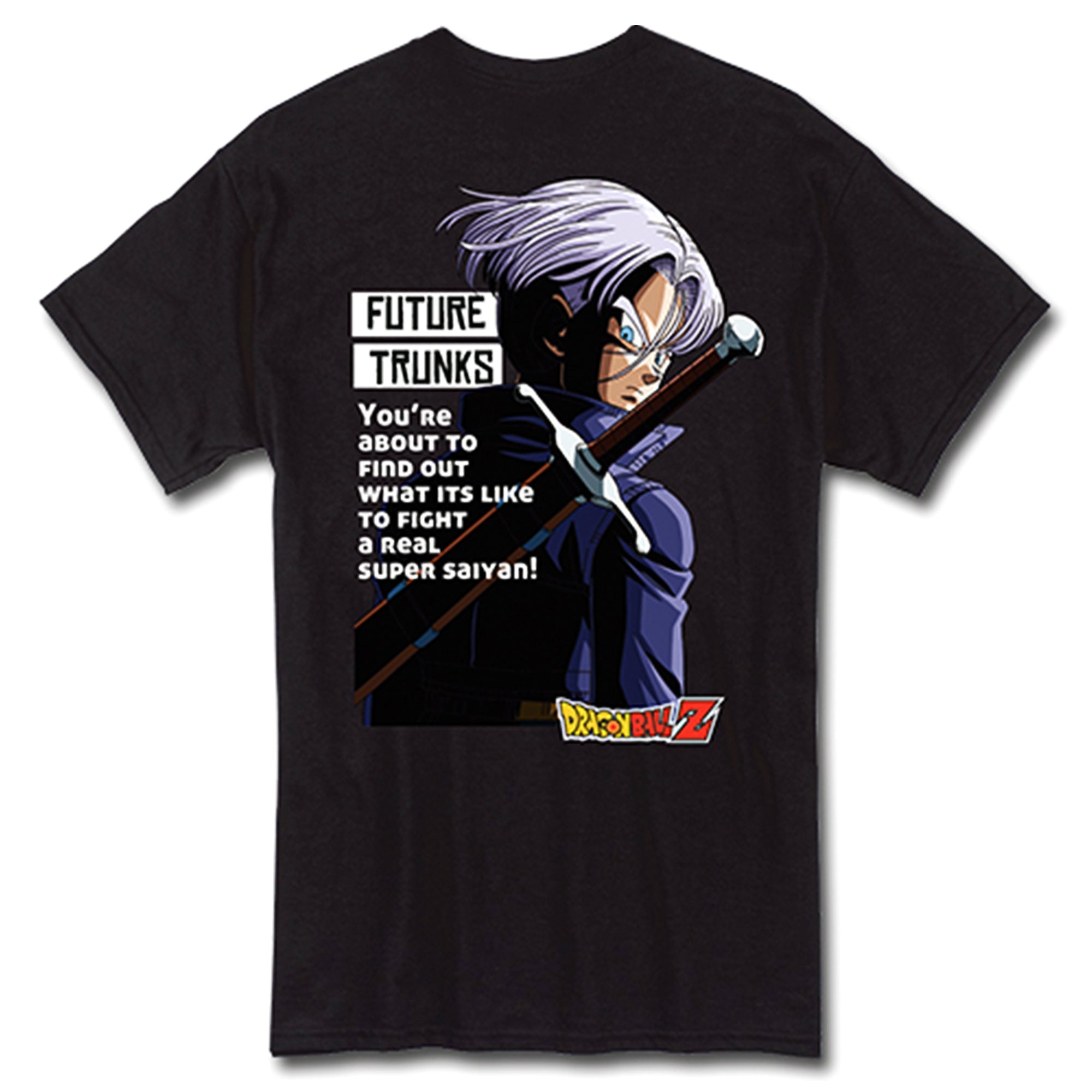 Dragon Ball Z - Trunks Purple Adult Men T-Shirt Great Eastern Entertainment - Fundom