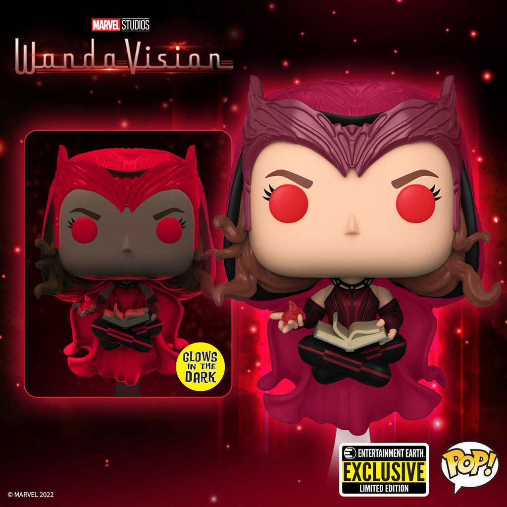 Funko Pop! Marvel: WandaVision - Scarlet Witch #823 Glow-in-the-Dark Entertainment Earth Exclusive