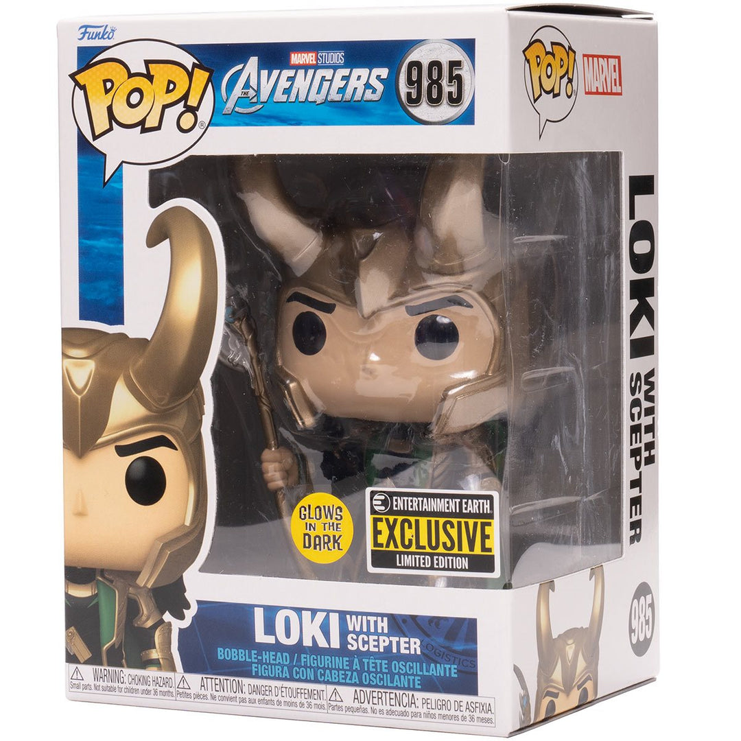 Funko Pop! Marvel: Avengers - Loki with Scepter Entertainment Earth Exclusive
