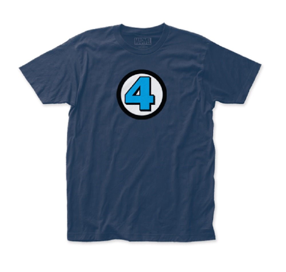 Fantastic Four - 4 Logo Marvel Adult T Shirt - Fundom