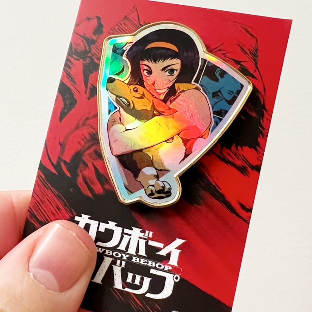 Faye Valentine & Ein - Foil Shield Series - Cowboy Bebop Pin Zen Monkey Studios - Fundom