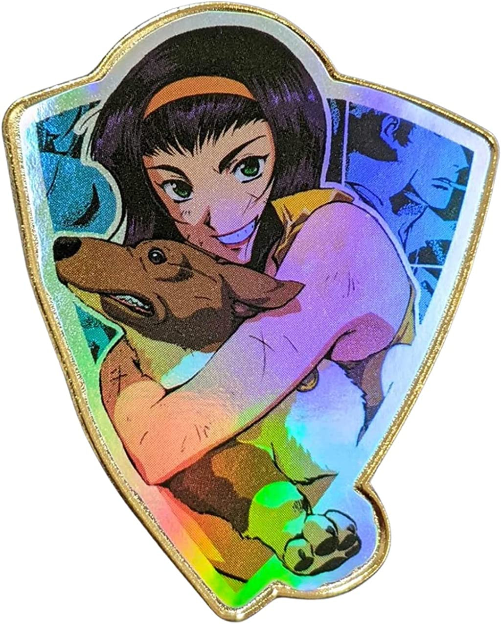 Faye Valentine & Ein - Foil Shield Series - Cowboy Bebop Pin Zen Monkey Studios - Fundom
