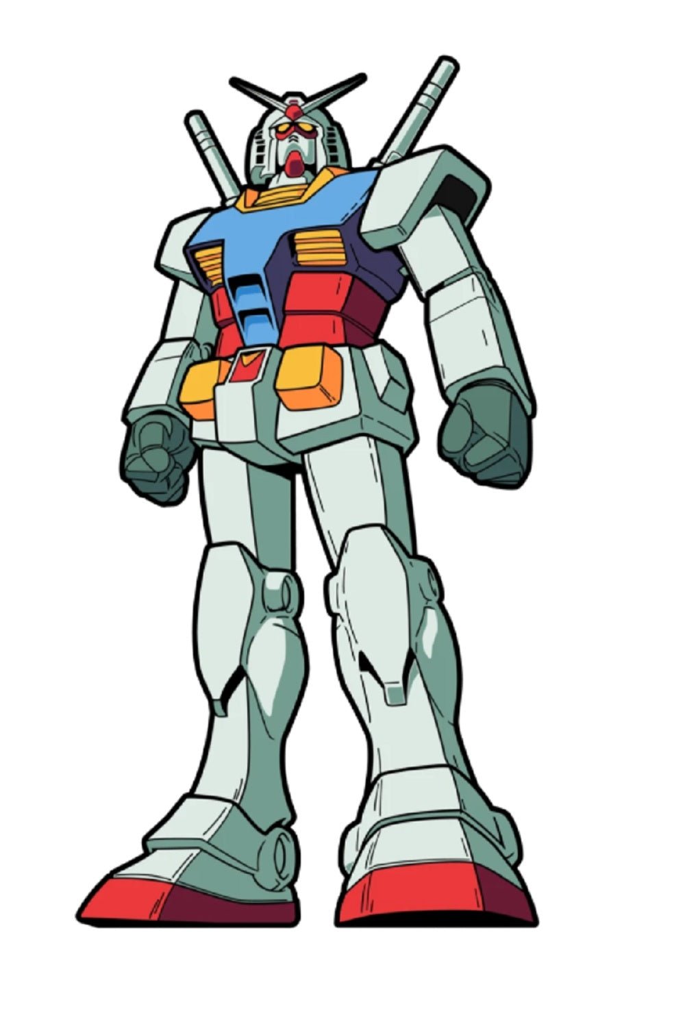 FIGPIN Gundam Wing RX - 78 - 2 695 Enaml Pin - Fundom