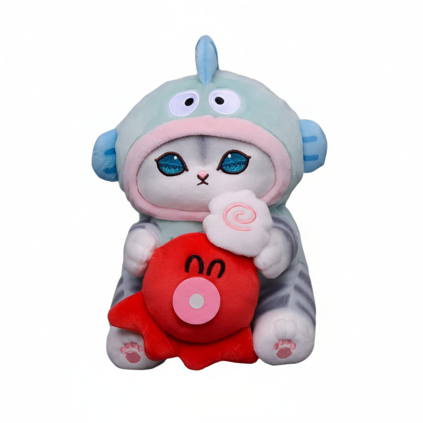 Mofusand Sanrio Hangyodon Cat Plush 9"