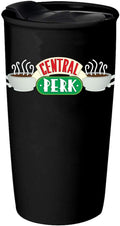 Friends Central Perk Ceramic Travel Coffee Mug with Lid 10 Oz - Fundom