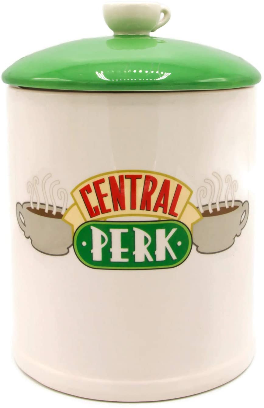 Friends Central Perk Logo Ceramic Cookie Jar Large White/Green - Fundom