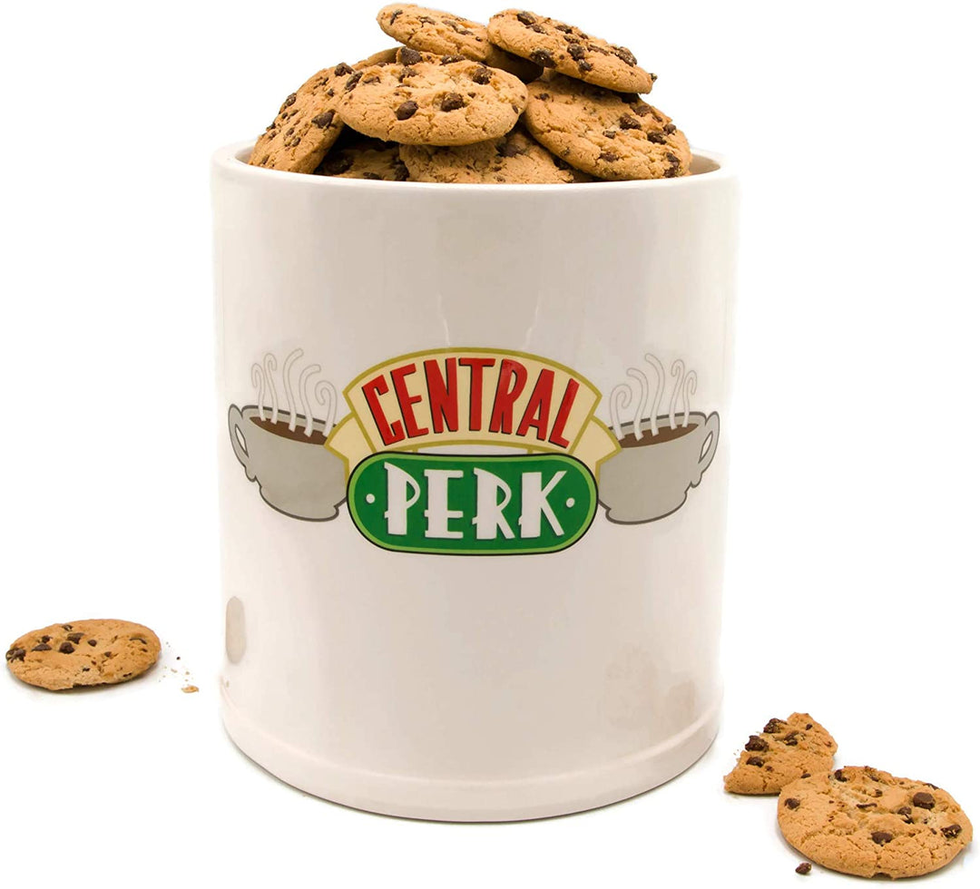 Friends Central Perk Logo Ceramic Cookie Jar Large White/Green - Fundom