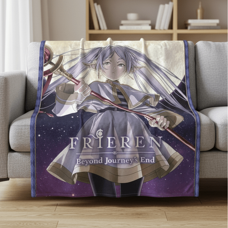 Frieren - Frieren Beyond Journey's End - Teaser Visual  1 Throw Blanket 60in By 46in - Fundom