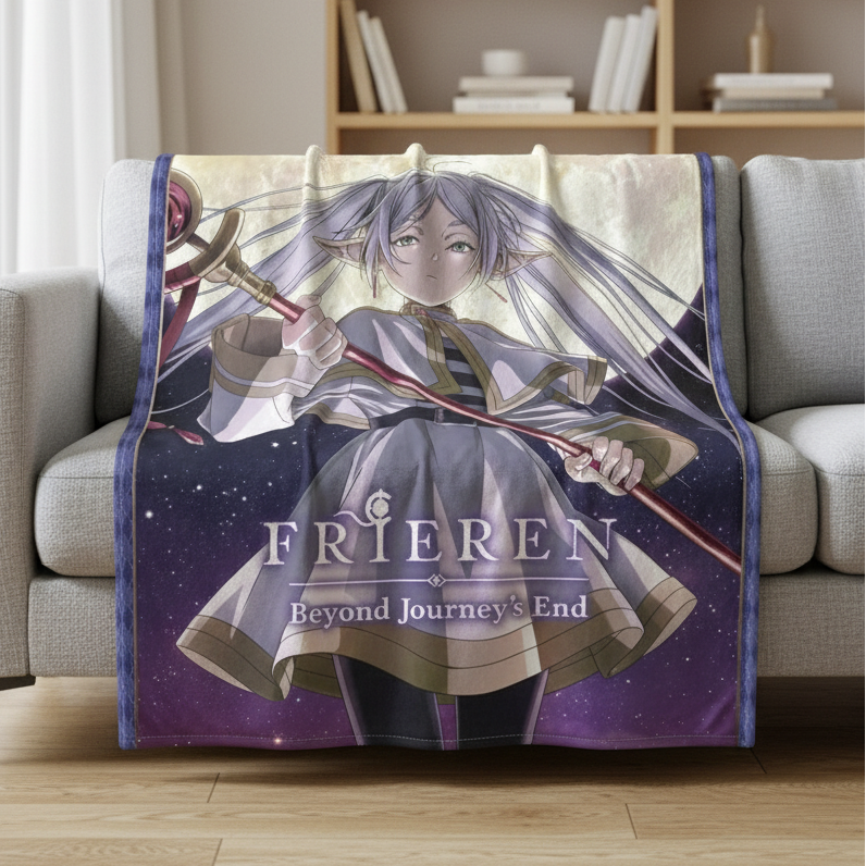 Frieren - Frieren Beyond Journey's End - Teaser Visual # 1 Throw Blanket 60in By 46in