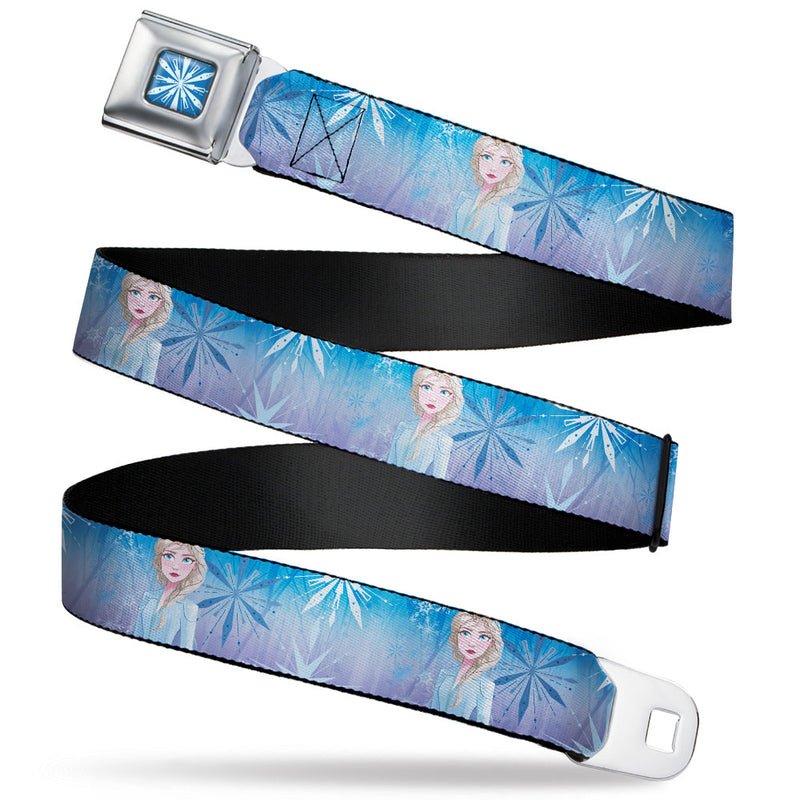 Frozen 2 Mythical Elsa Pose Snowflakes Blues Purples Seatbelt Belt - Fundom