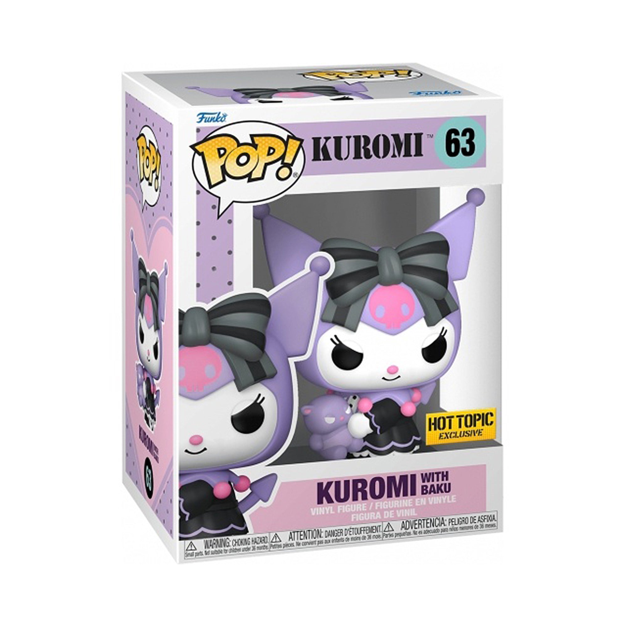 Funko Pop! Sanrio - Kuromi With Baku Hot Topic Exclusive