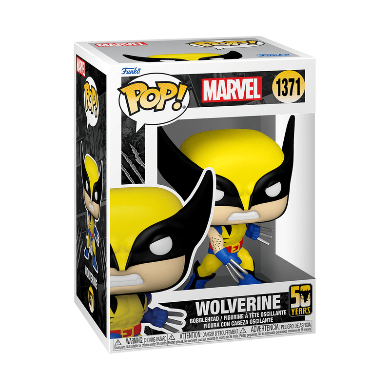 Funko Pop! 50 Years Marvel Studios: X - Men - Wolverine Classic Suit 1371 - Fundom