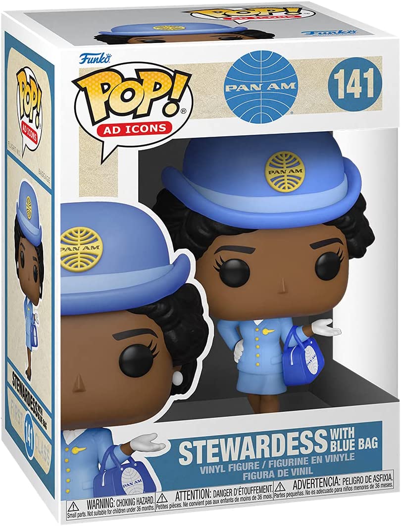 Funko Pop! Ad Icons Pan Am - Stewardess with Blue Bag Vinyl Figure - Fundom