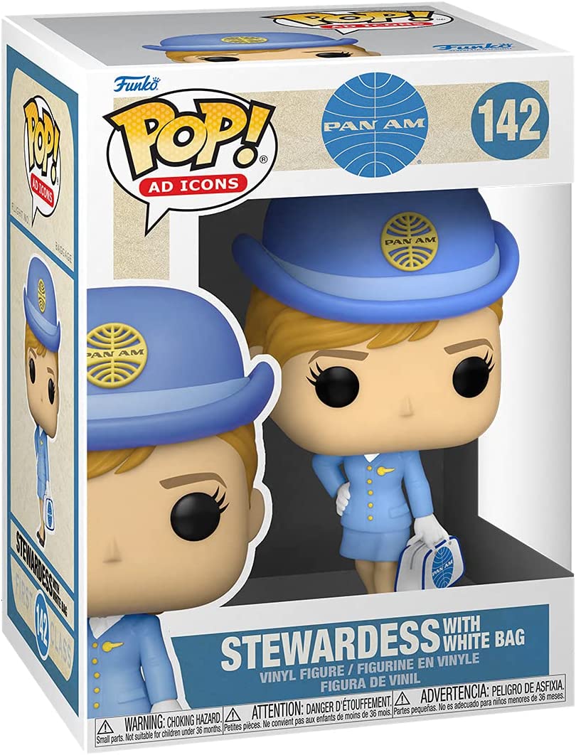 Funko Pop! Ad Icons Pan Am - Stewardess with White Bag Vinyl Figure - Fundom