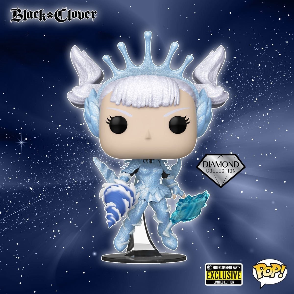 Funko Pop! Animation: Black Clover - Noelle Valkyrie Armor Diamond Glitter Entertainment Earth Exclusive - Fundom