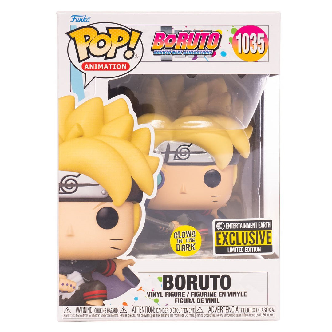 Funko Pop! Animation: Boruto with Marks Glow - in - The - Dark Entertainment Earth Exclusive - Fundom