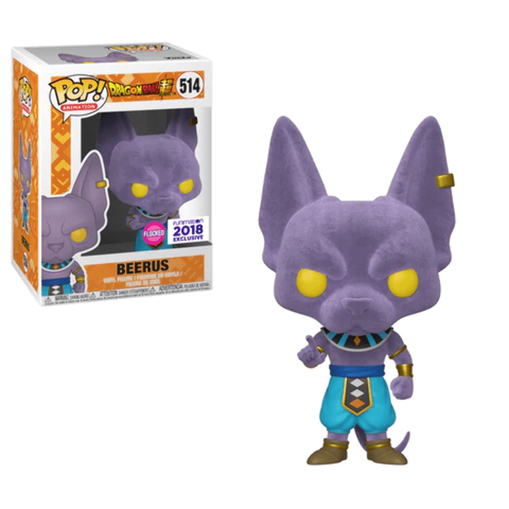 Funko Pop! Animation: Dragon Ball Super - Beerus Flocked Exclusive - Fundom