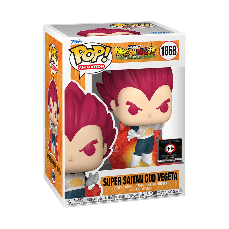 Funko Pop! Animation: Dragon Ball Super: Broly - Super Saiyan God Vegeta with Aura 1868 Chalice Collectibles Exclusive - Fundom