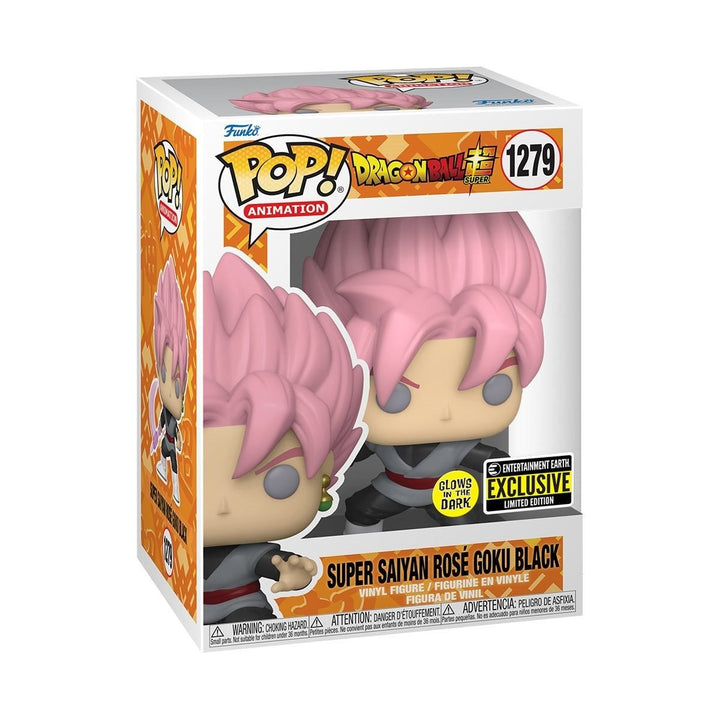 Funko Pop! Animation: Dragon Ball Super - Saiyan Rose Goku Black Glow - in - the - Dark Entertainment Earth Exclusive - Fundom