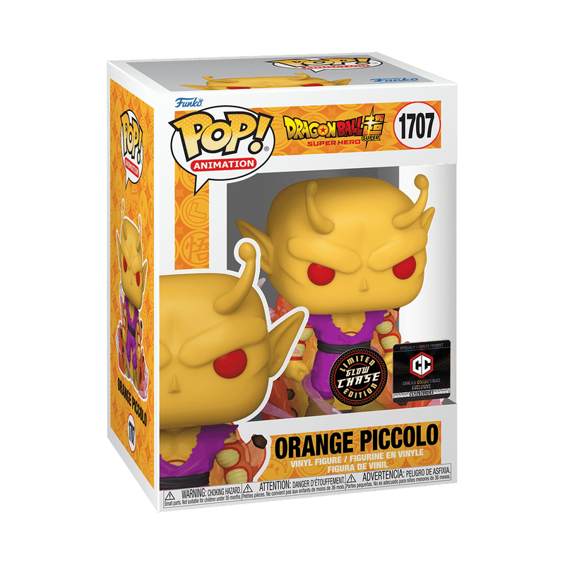 Funko Pop! Animation: Dragon Ball Super: Super Hero - Orange Piccolo Glow - in - the - dark 1707 Chalice Collectibles Exclusive - Fundom