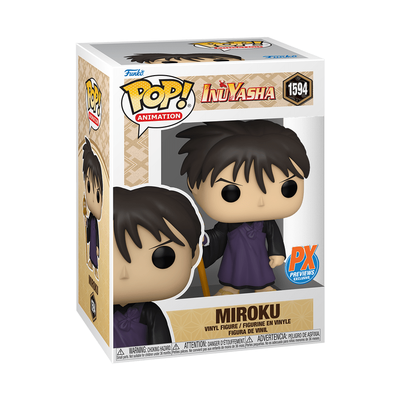 Funko Pop! Animation: InuYasha - Miroku PX Previews Exclusive 1594 - Fundom