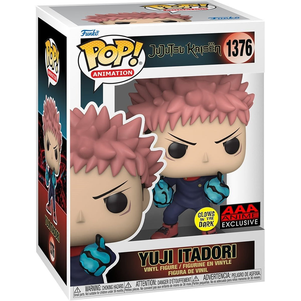 Funko Pop! Animation: Jujutsu Kaisen - Yuji Itadori Divergent Fist Glow - in - the Dark AAA Anime Exclusive - Fundom