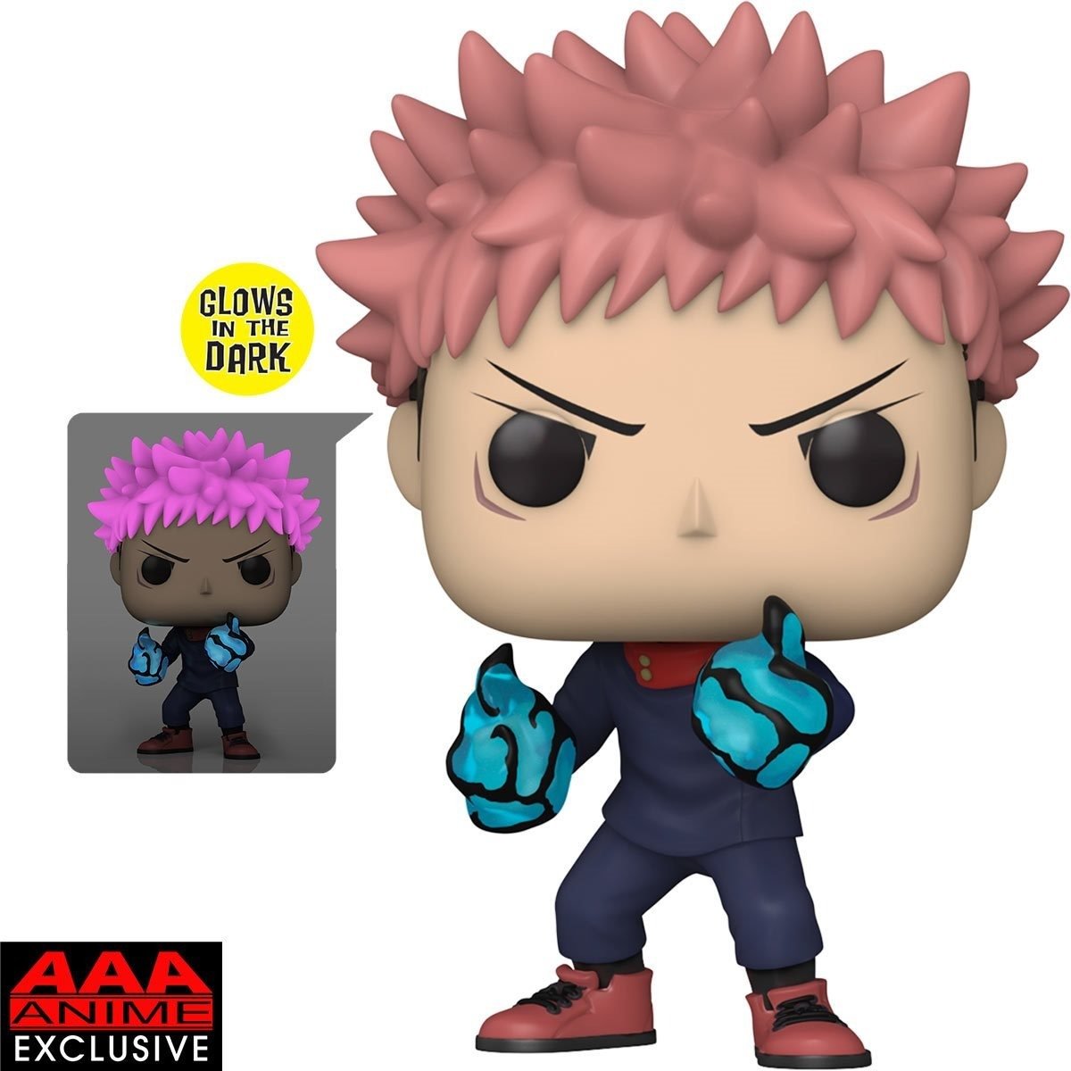 Funko Pop! Animation: Jujutsu Kaisen - Yuji Itadori Divergent Fist Glow - in - the Dark AAA Anime Exclusive - Fundom