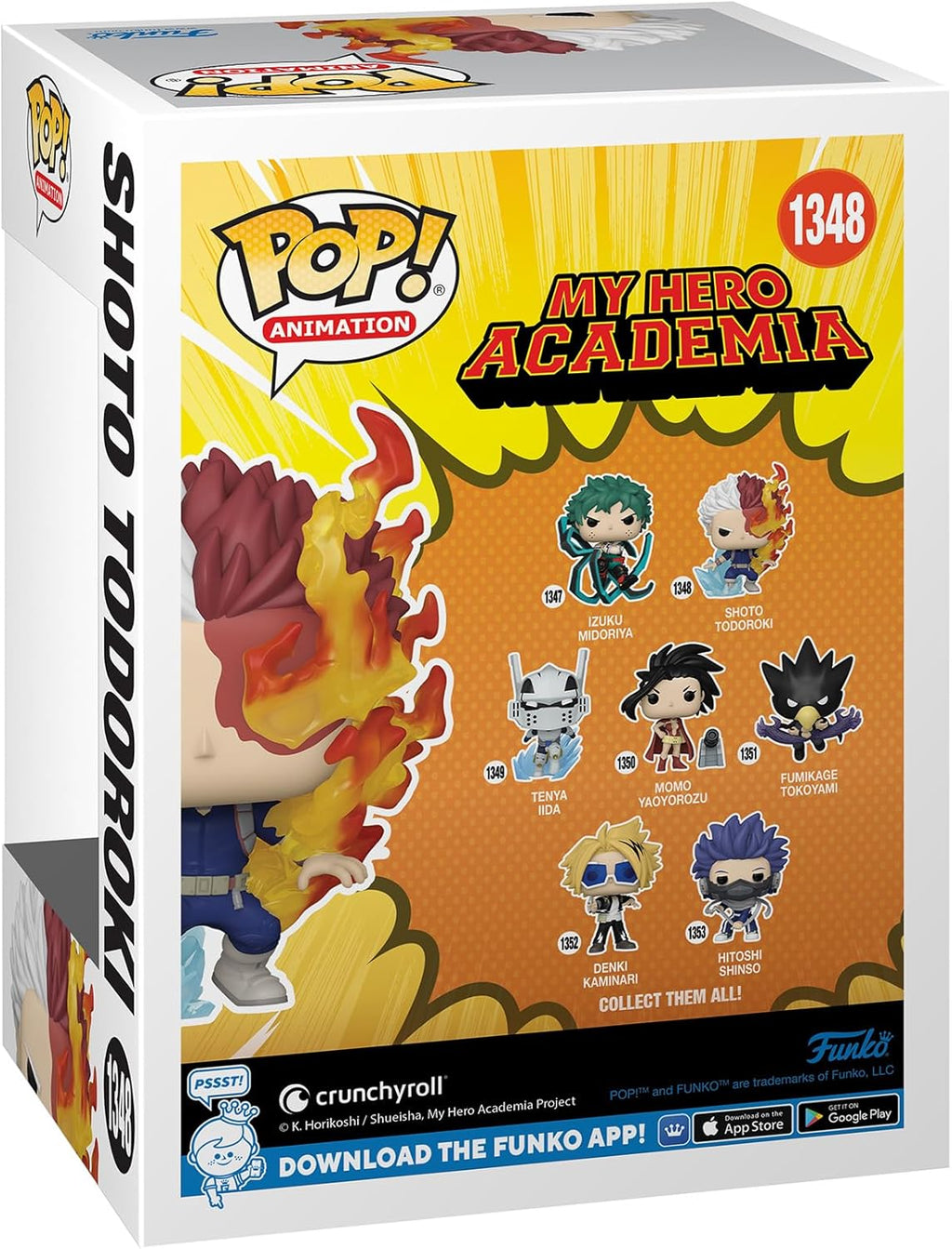 Funko Pop! Animation: My Hero Academia - Shoto Todoroki Glow - in - the - dark 1348 Volcano X Exclusive - Fundom