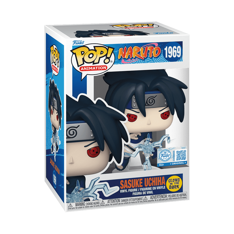 Funko Pop! Animation: Naruto - Sasuke Uchiha 1969 Glow - in - the - dark Entertainment Earth Exclusive - Fundom