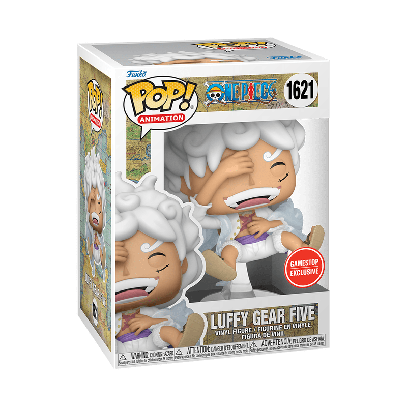 Funko Pop! Animation: One Piece - Monkey D. Luffy Gear Five Laughing 1621 GameStop Exclusive - Fundom